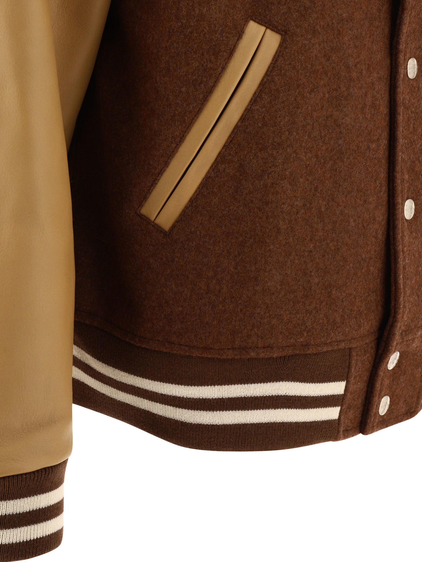 HUMAN MADE Brown Varsity bomber jacket